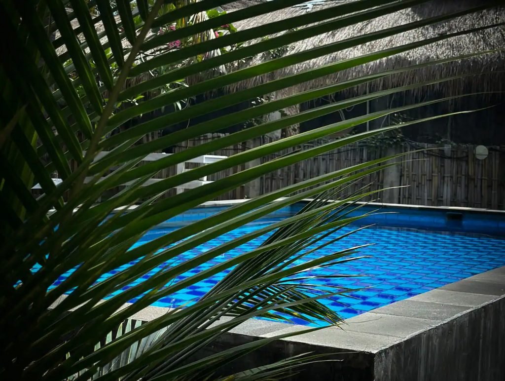 Swimmingpool and nature at Hakuna Matata Hotel Gili Air