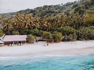 Paradise beach in Lombok, Indonesia